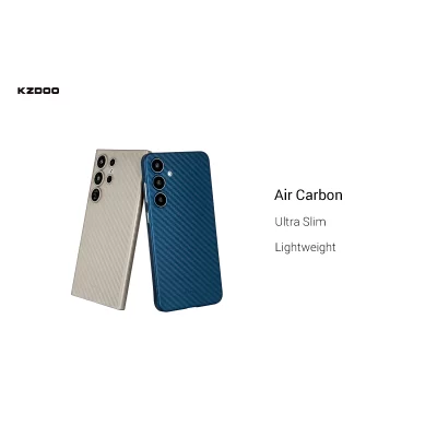 کاور نازک طرح فیبر کربن کی‌ زد دوو مدل KZDOO Air Carbon مناسب اس 24 اولترا S24 Ultra سامسونگ