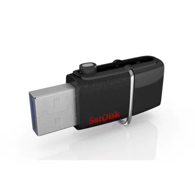 فلش مموری او تی جی میکرو سن دیسک مدل SanDisk Ultra Dual Drive USB 3.0+MicroUSB ظرفیت 32 گیگابایت