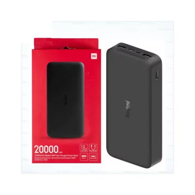 پاور بانک دو خروجی 18 وات اصلی شیائومی مدل Redmi PB200LZM ظرفیت 20000 میلی آمپر