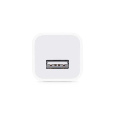 آداپتور شارژر دیواری 5 وات (5 ولت / 1 آمپر) طرح اپل Apple 5W USB Power Adapter (درجه یک)