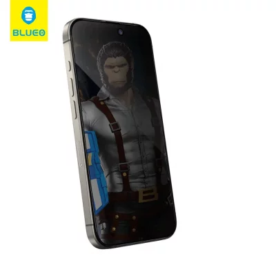 گلس محافظ پرایوسی با کیت نصب اتوماتیک آیفون 16 پرو مکس بلوئو BLUEO Privacy Anti-PEEP Glass iPhone 16 Pro Max