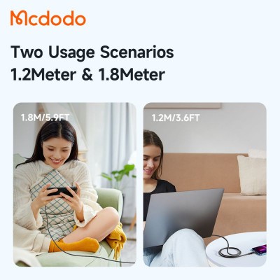 کابل یو اس بی به لایتنینگ آیفون 3 آمپر مک دودو مدل Mcdodo Lightning 3A CA-208 طول 1.2 متر