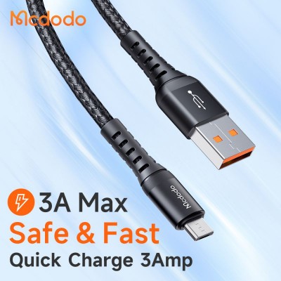 کابل میکرو یو اس بی 3 آمپر مک دودو مدل Mcdodo Micro USB  CA-2281 طول 1 متر