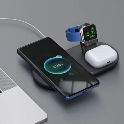 شارژر وایرلس مگ سیف رومیزی 3 کاره مک دودو Mcdodo 3 in 1 Magnetic Wireless Charger Pro CH-706