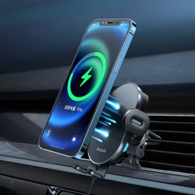 هولدر (پایه نگه دارنده) و شارژر وایرلس خودرو مک دودو مدل Mcdodo Dual Coils Wireless Charger Car Mount CH-1600