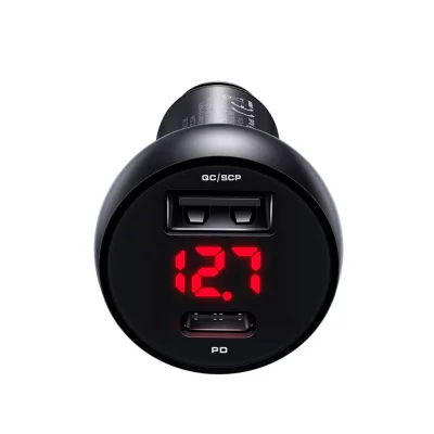 شارژر فندکی تایپ سی 2 پورت 30 وات فست شارژ مک دودو مدل Mcdodo Mushrooms Series 30W PD Digital Display CC-6810