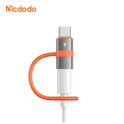 تبدیل کابل لایتنینگ به تایپ سی 60 وات مک دودو مدل Mcdodo Silicone Hook Lightning to USB-C Adapter OT-553