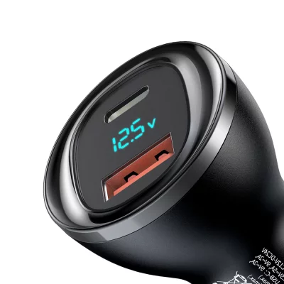 شارژر فندکی تایپ سی 2 پورت 95 وات مک دودو مدل Mcdodo 95W 2-Port Digital Display PD Car Charger CC-5670