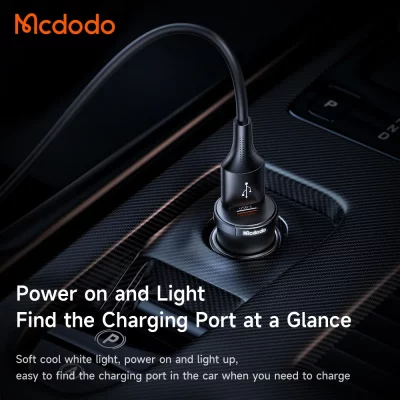 شارژر فندکی تایپ سی 2 پورت 33 وات مک دودو Mcdodo 33W 2-Port PD Car Charger CC-2320