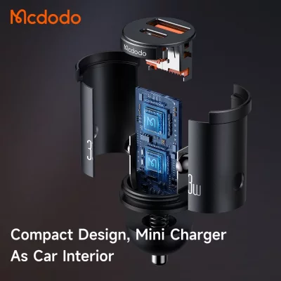 شارژر فندکی تایپ سی 2 پورت 33 وات مک دودو Mcdodo 33W 2-Port PD Car Charger CC-2320