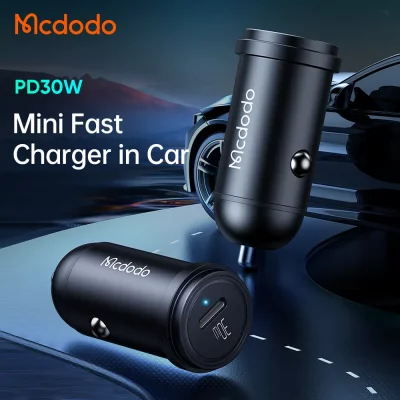 شارژر فندکی تایپ سی 30 وات فست شارژ PD مک دودو مدل Mcdodo PD 30W 1C Fast Car Charger CC-7491