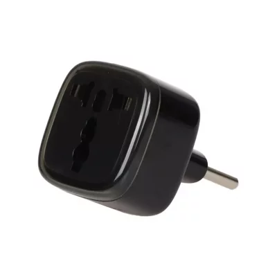 تبدیل برق سه به دو یونیورسال بدون چراغ هادرون Hadron Universal Power Plug Adapter A10E-1