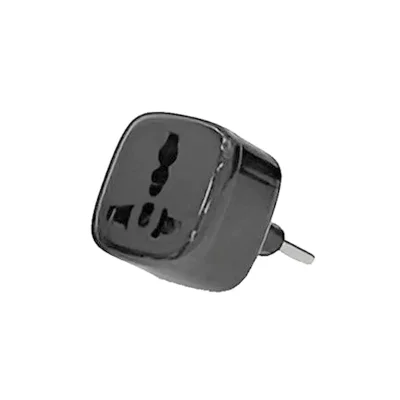 تبدیل برق 3 به 2  یونیورسال بدون چراغ هادرون Hadron Universal Power Plug Adapter A10E-1