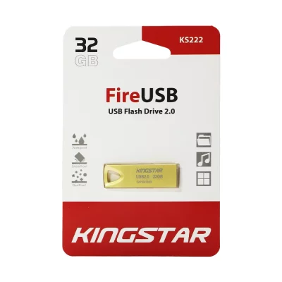 فلش مموری کینگ استار مدل  Kingstar Fire USB 2.0 KS222 ظرفیت 32 گیگابایت