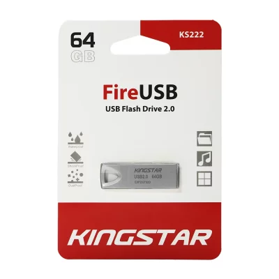 فلش مموری کینگ استار مدل  Kingstar Fire USB 2.0 KS222 ظرفیت 64 گیگابایت