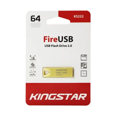 فلش مموری کینگ استار مدل  Kingstar Fire USB 2.0 KS222 ظرفیت 64 گیگابایت