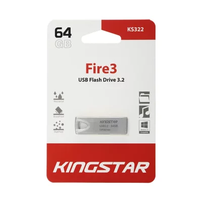 فلش مموری کینگ استار Kingstar Fire3 USB 3.2 KS322 ظرفیت 64 گیگابایت