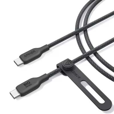 کابل دو سر تایپ‌ سی 240 وات سوپر فست شارژ انکر مدل Anker 544 USB-C to USB-C Bio-Braided A80F6 طول 1.8 متر