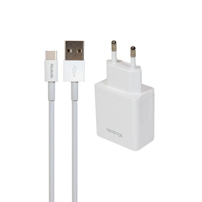 شارژر 2 پورت 12 وات با کابل تایپ سی مک دودو مدل Mcdodo Dual USB Output Type-C Cable CH-3972