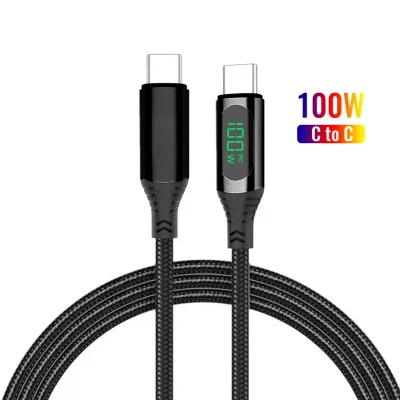 کابل تایپ سی روکش کنفی 100 وات هیمی Fusion Max USB-C طول 1 متر