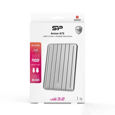 قیمت و خرید هارد اکسترنال فلزی سیلیکون پاور مدل SP Armor A75 ظرفیت 1 ترابایت