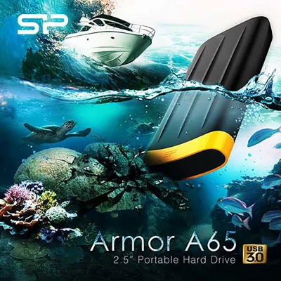قیمت و خرید هارد اکسترنال ضد آب سیلیکون پاور مدل SP Armor A65/A65B ظرفیت 1 ترابایت