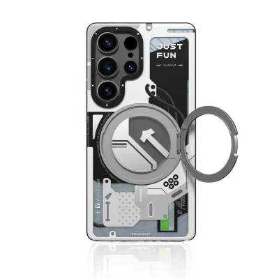 کاور (قاب) مگ سیف هولدر اس 25 اولترا سامسونگ یانگ کیت Youngkit CyberPunk 360° Spin MagSafe S25 Ultra