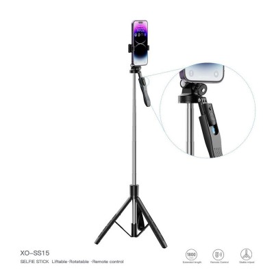 سه پایه آیسانی و مونوپاد گوشی موبایل ایکس او مدل XO SS15 Selfie Stick Tripod