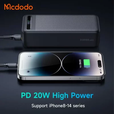 پاوربانک فست شارژ 3 خروجی 22.5 وات مک دودو ظرفیت 30000 میلی آمپر Mcdodo MC-391