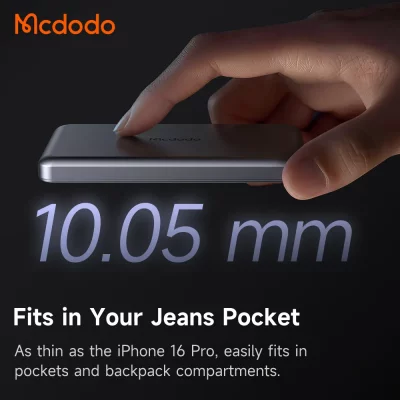 پاوربانک وایرلس مگ سیف فوق نازک 20 وات مک دودو ظرفیت 5000 میلی آمپر Mcdodo MagSafe MC-464