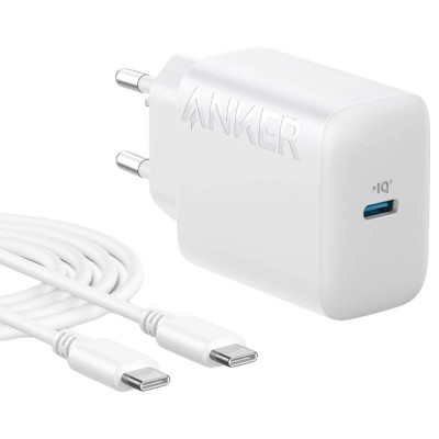 شارژر انکر 20 وات با کابل تایپ سی انکر مدل Anker Select USB-C B2347