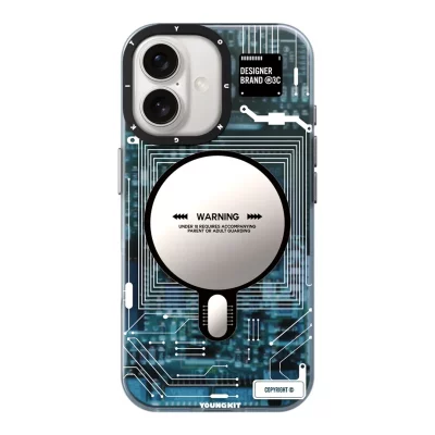 قاب مگ سیف آیفون 16 یانگ کیت تکنولوژی Youngkit Futuristic Circuit MagSafe iPhone 16