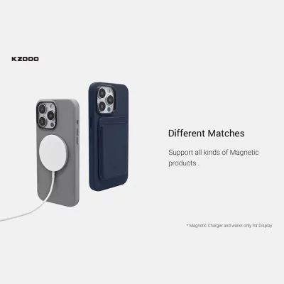 قاب مگ سیف چرمی کی زد دوو مدل KZDOO MAG NOBLE مناسب آیفون 16 پرو اپل iPhone 16 Pro