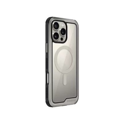 کاور مگ سیف ضد ضربه شفاف آیفون 16 پرو مکس کی زد دوو KZDOO MAG ARES SPORT iPhone 16 Pro Max