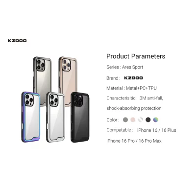قاب آیفون 16 ( کاور ) کی زد دوو KZDOO ARES SPORT iPhone 16
