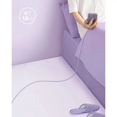 کابل شارژ آیفون لایتنینگ به تایپ سی انکر Anker 641 A8663 طول 1.8 متر