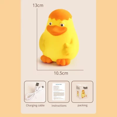 چراغ خواب فانتزی سیلیکونی طرح اردک خیکی چاقالو Duck