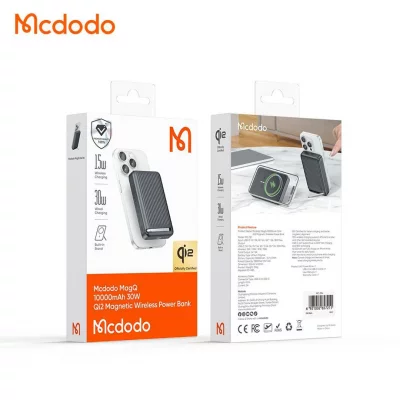 پاوربانک مگ سیف وایرلس 30 وات مک دودو ظرفیت 10000 میلی آمپر Mcdodo Qi2 MC-781