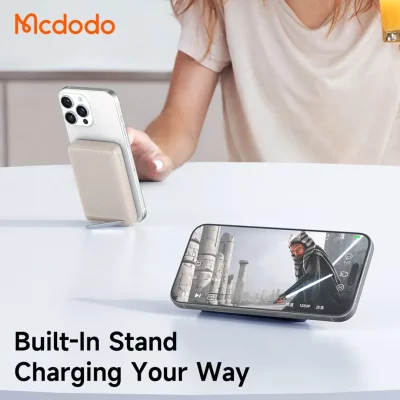 پاوربانک مگ سیف وایرلس 30 وات مک دودو ظرفیت 10000 میلی آمپر Mcdodo Qi2 MC-781