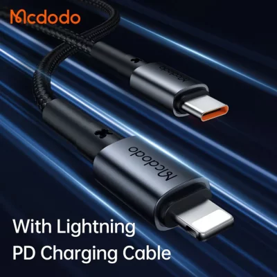 شارژر فندکی با کابل شارژ آیفون لایتنینگ 30 وات مک دودو Mcdodo CC-7492