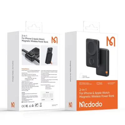 پاوربانک مگ سیف وایرلس و شارژر اپل واچ مک دودو Mcdodo MC-146 ظرفیت 10000 میلی آمپر