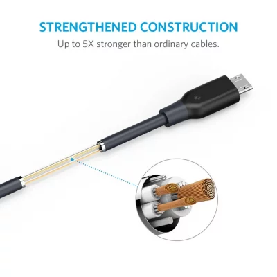 کابل میکرو انکر مدل Anker PowerLine Micro USB A8134 طول 3 متر