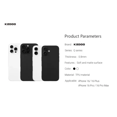 قاب آیفون 16 پرو نازک ( کاور ) کی‌ زد دوو مدل KZDOO Q SERIES iPhone 16 Pro