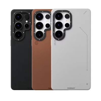 قاب اس 24 اولترا ( کاور ) مگ سیف چرمی یانگ کیت Youngkit Simple Matte Leather MagSafe S24 Ultra