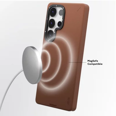 قاب اس 24 اولترا ( کاور ) مگ سیف چرمی یانگ کیت Youngkit Simple Matte Leather MagSafe S24 Ultra
