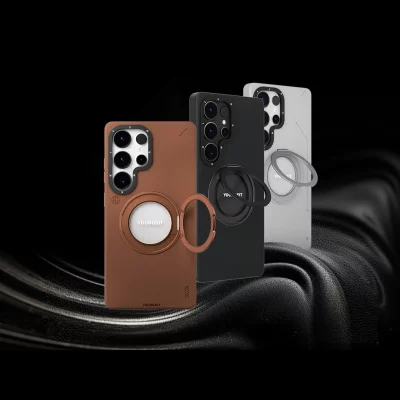 قاب اس 24 اولترا مگ سیف چرمی یانگ کیت Youngkit Leather 360° Spin MagSafe S24 Ultra