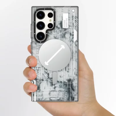 قاب اس 24 اولترا ( کاور ) مگ سیف یانگ کیت Youngkit Futuristic Circuit MagSafe S24 Ultra