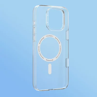 قاب آیفون 16 پرو مکس ( کاور ) مگ سیف شفاف یانگ کیت ICE Crystal Clear iPhone 16 Pro Max