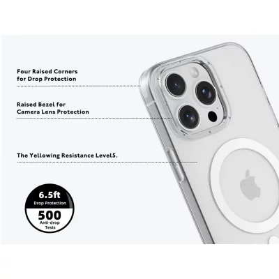قاب آیفون 16 پرو مکس ( کاور ) مگ سیف شفاف یانگ کیت ICE Crystal Clear iPhone 16 Pro Max