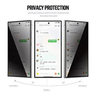 گلس محافظ صفحه پرایوسی (امنیتی) اس 24 اولترا بلوئو BLUEO Privacy Anti-PEEP Glass S24 Ultra